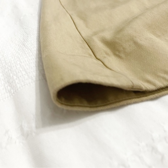 Cos BEIGE LONG SLEEVE V-NECK ZIPPER FRONT MAXI DRESS - 2 - Picture 9 of 10